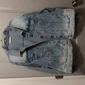 LANE BRYANT BLEACH JEAN JACKET 24